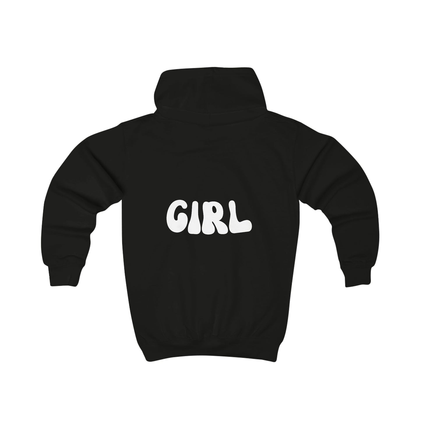 Trendy Kids Hoodie with Bold 'GIRL' Design - Perfect for Playtime and Casual Outings