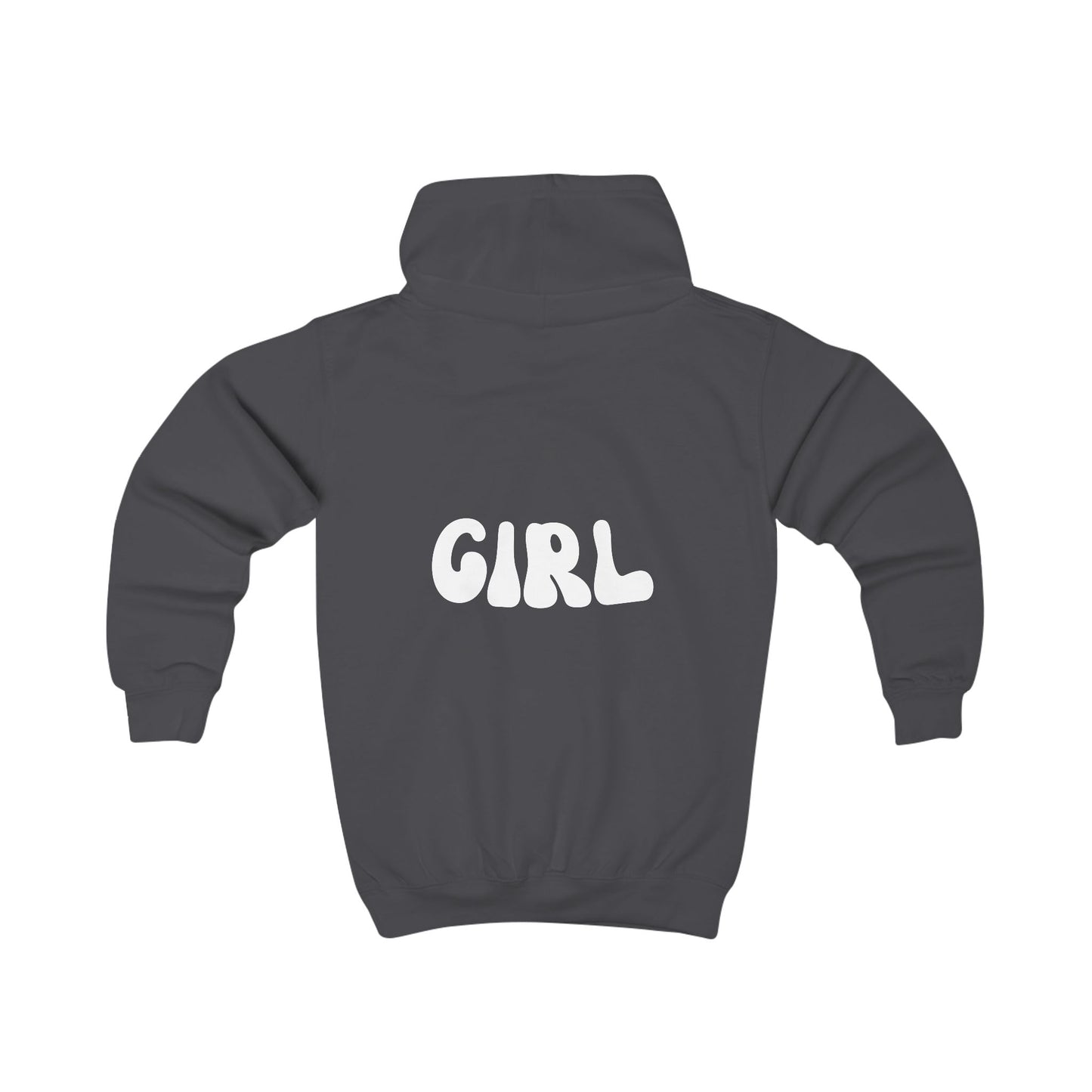Trendy Kids Hoodie with Bold 'GIRL' Design - Perfect for Playtime and Casual Outings