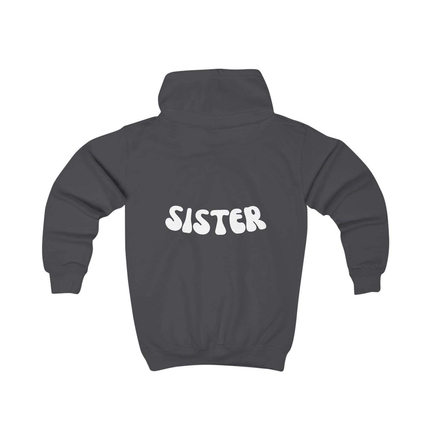 Personalized Kids Hoodie - 'Sister' Design for Stylish Young Girls