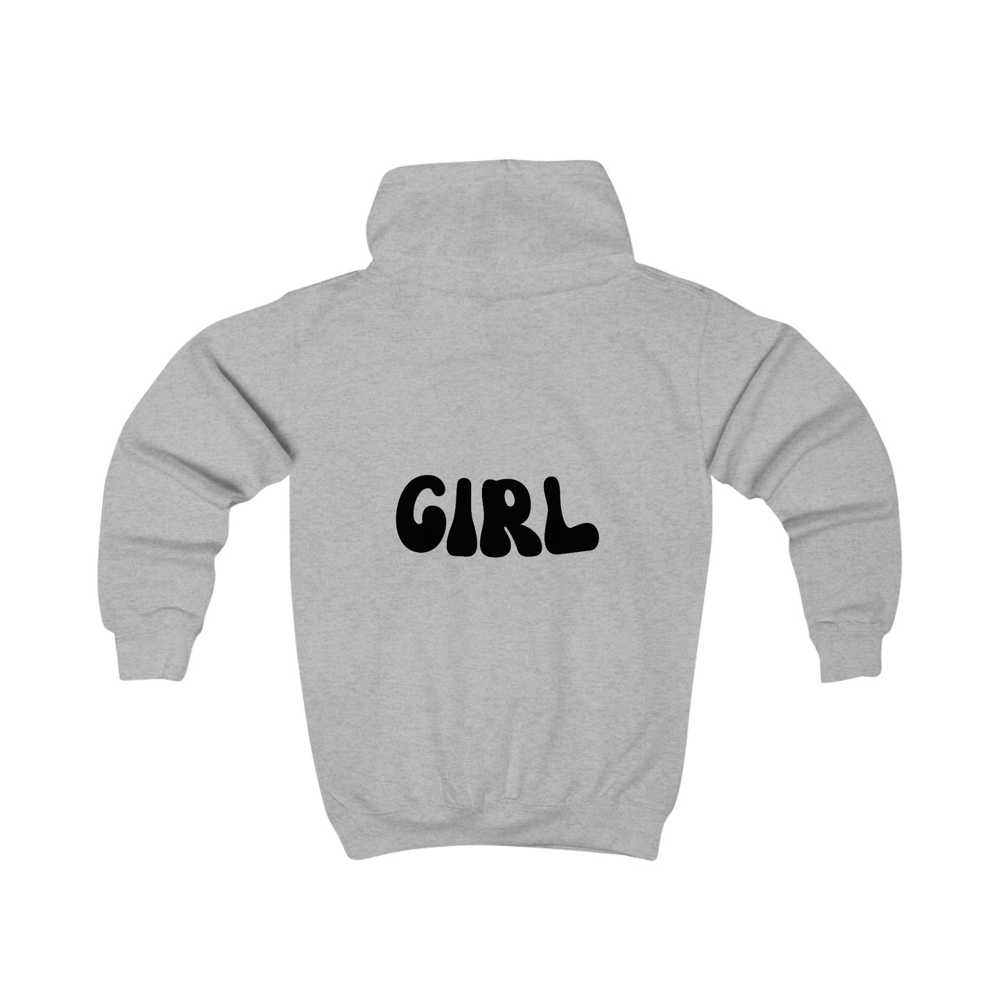 Trendy Kids Hoodie with Bold 'GIRL' Design - Perfect for Playtime and Casual Outings