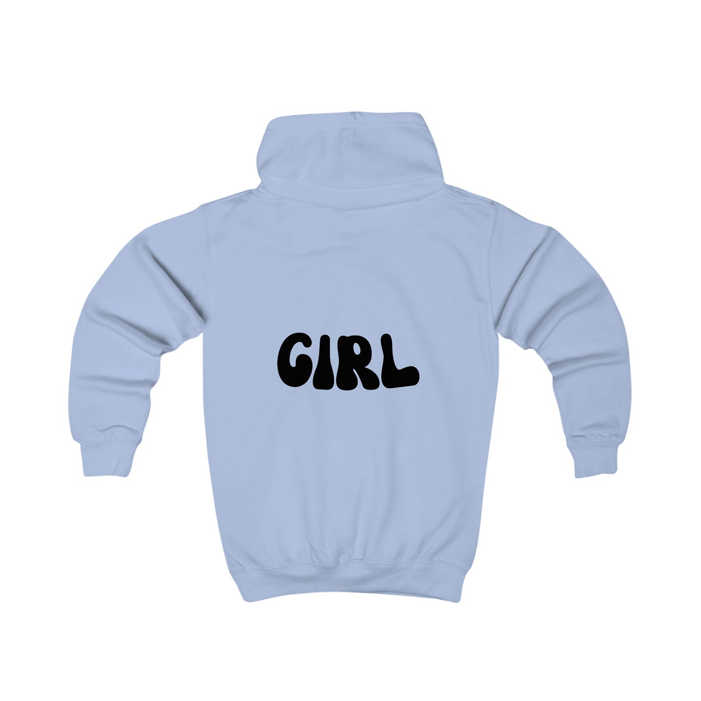 Trendy Kids Hoodie with Bold 'GIRL' Design - Perfect for Playtime and Casual Outings