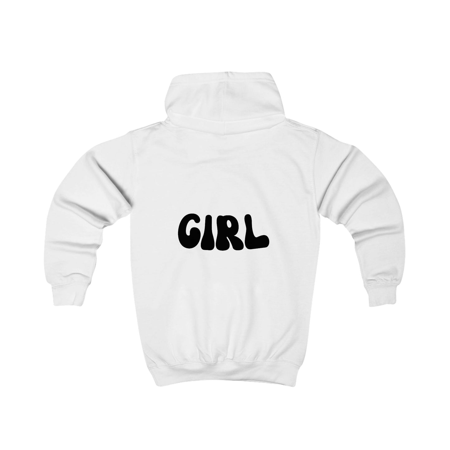 Trendy Kids Hoodie with Bold 'GIRL' Design - Perfect for Playtime and Casual Outings