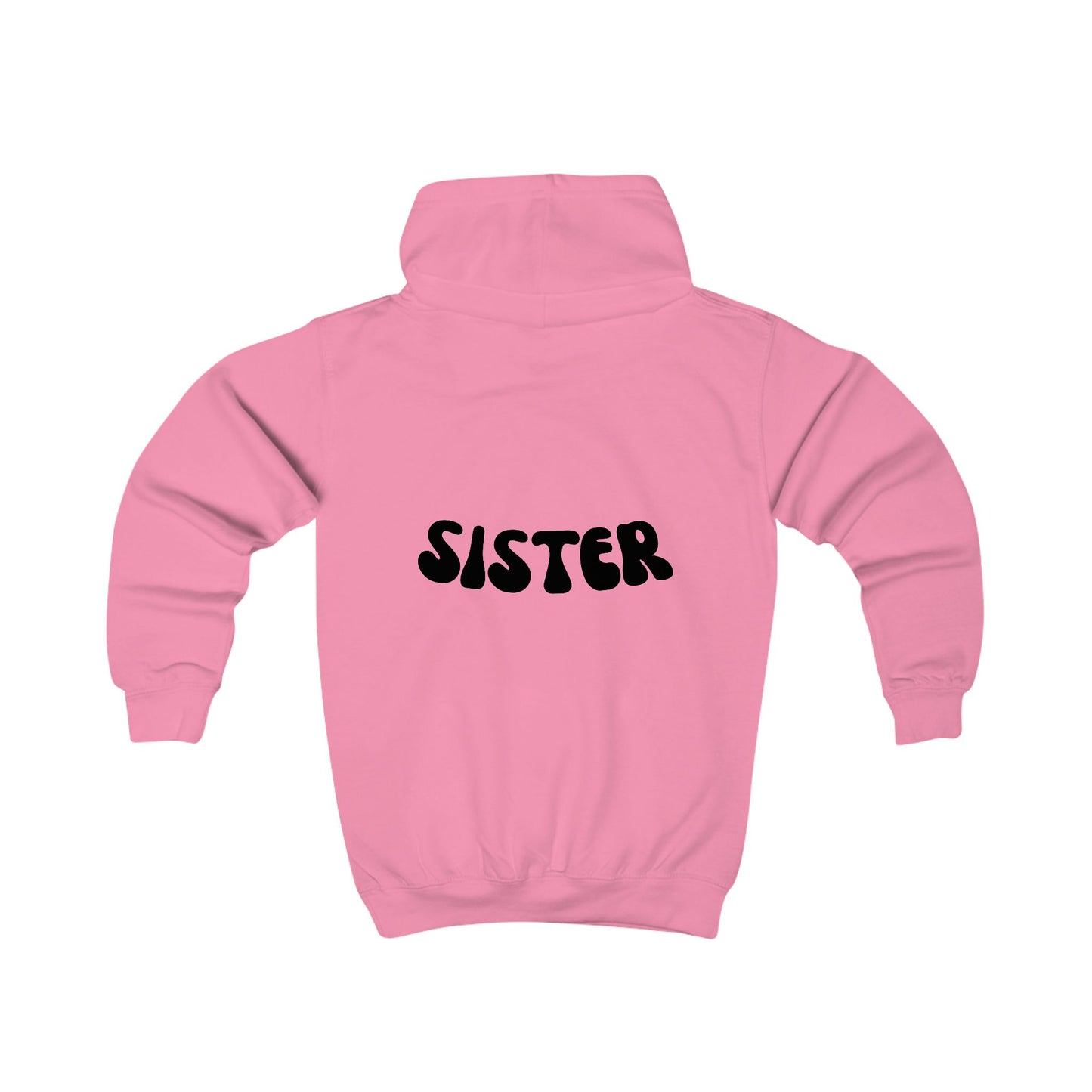 Personalized Kids Hoodie - 'Sister' Design for Stylish Young Girls