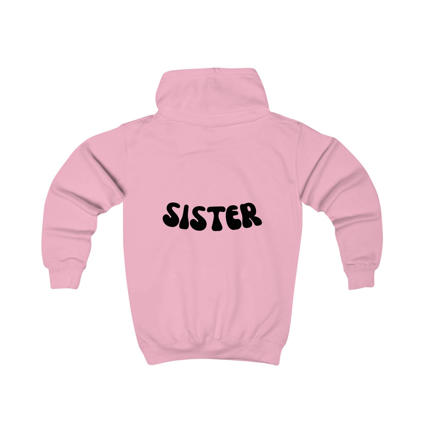 Personalized Kids Hoodie - 'Sister' Design for Stylish Young Girls