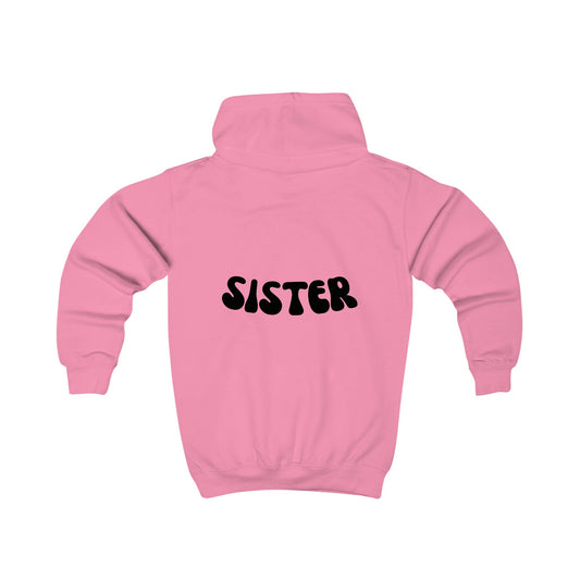 Personalized Kids Hoodie - 'Sister' Design for Stylish Young Girls
